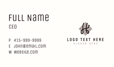 Fashion Apparel Tailoring Business Card Image Preview