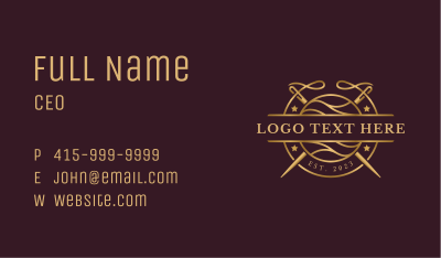 Needle Sewing Boutique Business Card Image Preview