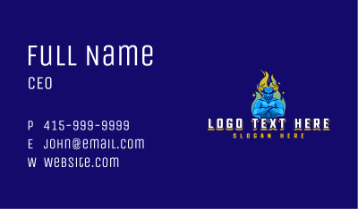 Buffalo Bull Fire Business Card Image Preview