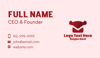 Red Matador Email  Business Card Design
