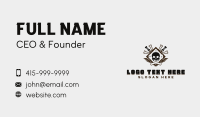 Sword Skull Wings Business Card Design