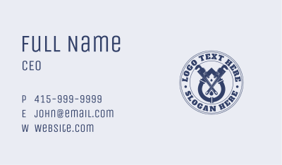 Plumbing Pipe Wrench Business Card Image Preview