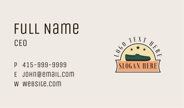 Loafer Shoes Footwear Business Card Design Image Preview