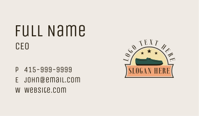 Loafer Shoes Footwear Business Card Image Preview