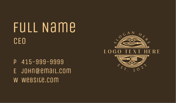Cuisine Restaurant Dining Business Card Design Image Preview