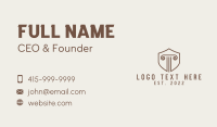 Classic Column Shield Business Card Image Preview