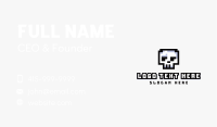 Pixel Skull Arcade  Business Card Image Preview