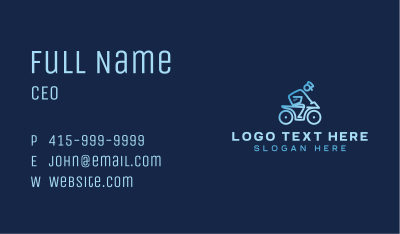 Delivery Logistics Courier Business Card Image Preview