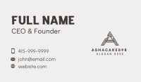 Architect Structure Builder Letter A Business Card Image Preview