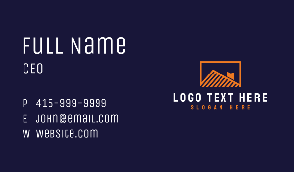 Housing Roof Property Business Card Design Image Preview