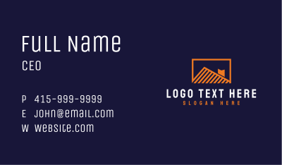 Housing Roof Property Business Card Image Preview