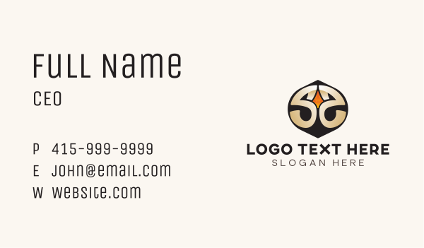 Modern Gold Letter S Business Card Design Image Preview