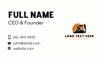 Mountain Excavation Contractor Business Card Design