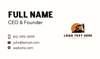 Mountain Excavation Contractor Business Card Design