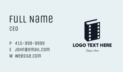 Movie Book Business Card Image Preview