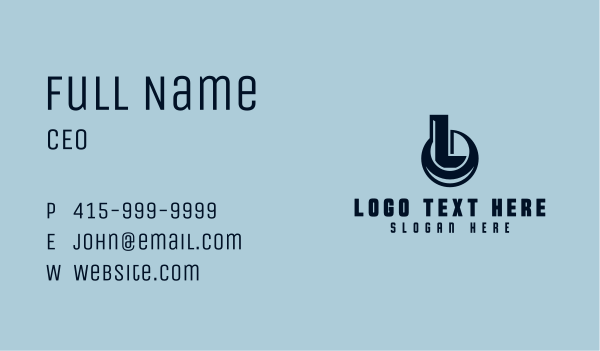 Logistics Cargo Letter L Business Card Design Image Preview