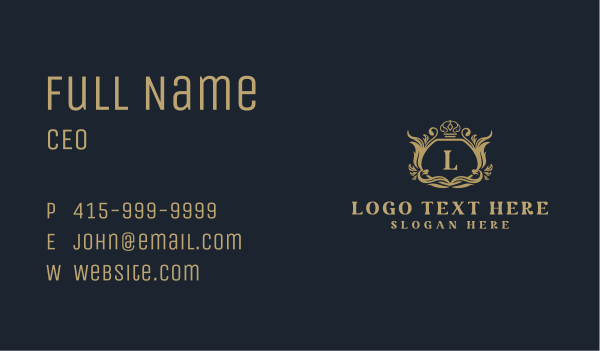 Premium Fashion Boutique Lettermark Business Card Design Image Preview