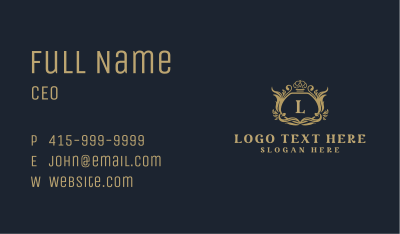 Premium Fashion Boutique Lettermark Business Card Image Preview
