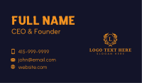  Shield Crest Wreath Business Card Image Preview