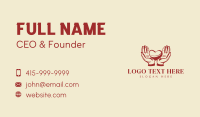Charity Heart Hand Business Card Preview