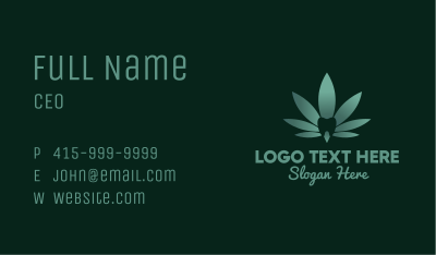 Dental Tooth Cannabis Business Card Image Preview