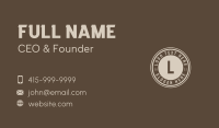 Classic Retro Letter Business Card Image Preview