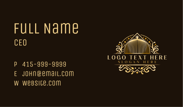 Luxury Cloche Kitchen Business Card Design Image Preview