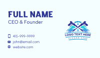 Pressure Washer House Cleaner Business Card Design