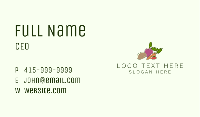 Vegetable Plant Farm Business Card Image Preview