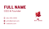 Canadian Leaf Flag  Business Card Image Preview