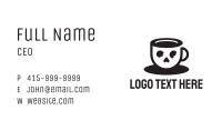 Skull Coffee Cup Business Card Image Preview