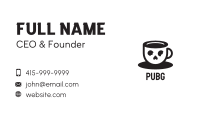 Skull Coffee Cup Business Card Image Preview