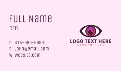 Visual Eye Optometry Business Card Image Preview