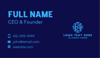 Tech Geometric Circuit  Business Card Image Preview