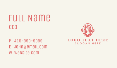 Woman Hairstyling Salon Business Card Image Preview