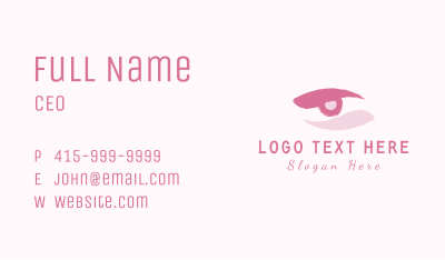 Eye Beauty Cosmetics Business Card