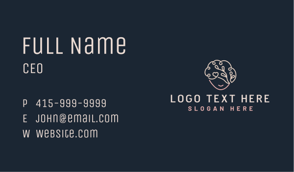Brain Mental Health Business Card Design Image Preview