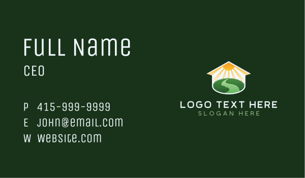 House Lawn Landscaping Business Card Design Image Preview