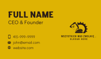 Mechanical Excavation Truck Business Card Image Preview