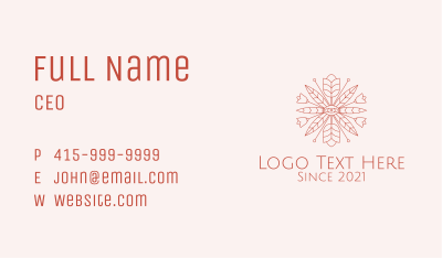 Red Eye Florist  Business Card Image Preview