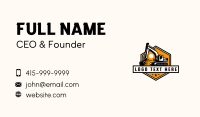 Heavy Duty Industrial Excavator  Business Card Preview