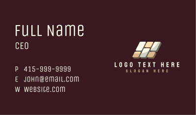 Brick Tile Flooring Business Card Image Preview