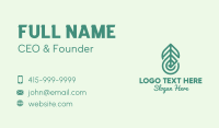 Green Herb Oil Droplet Business Card Preview