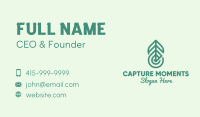 Green Herb Oil Droplet Business Card Image Preview