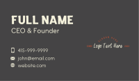 Generic Handwritten Wordmark Business Card Image Preview