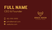 Golden Bull Meat Shop  Business Card Image Preview