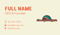 Retro Wave Wordmark Business Card Image Preview