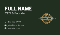 Elegant Ornament Boutique Business Card Design