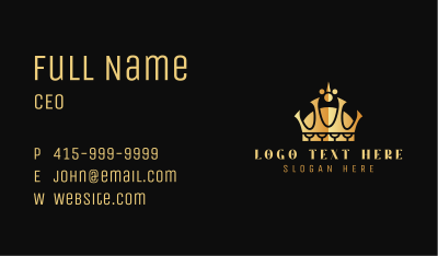 Premium Luxury Crown Jewel Business Card Image Preview