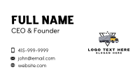 Industrial Truck Logistics Business Card Image Preview